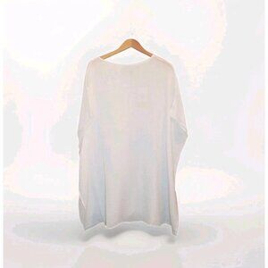 Andie Swim The Magdalena Kaftan Size S/M White Cotton Gauze Lightweight Cover-Up